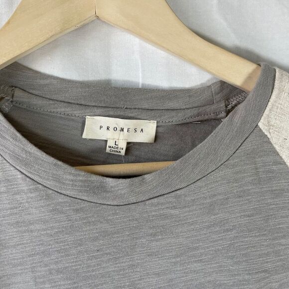 Promesa Grey/Cream Bodysuit NWOT Sz L - Picture 8 of 10